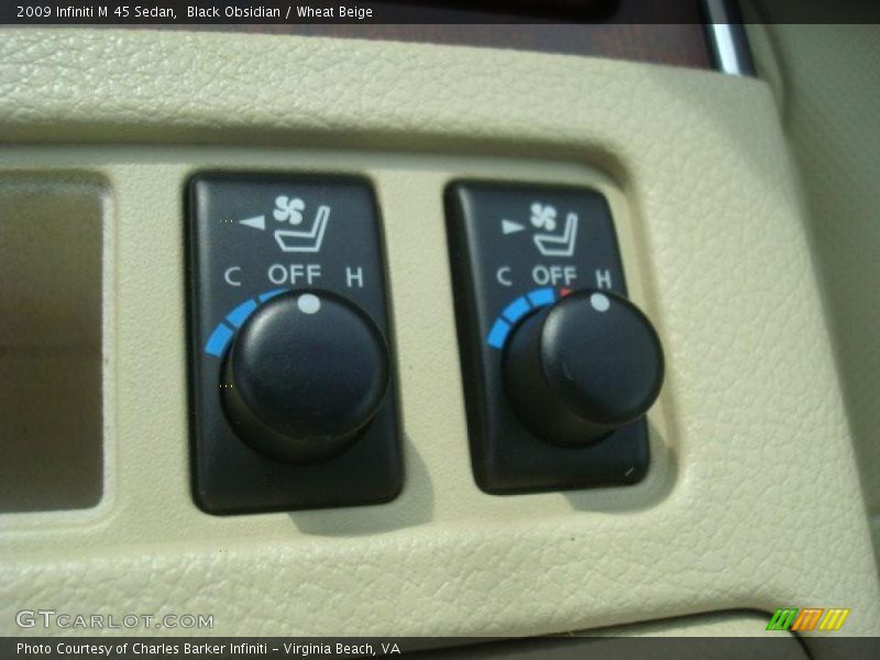 Black Obsidian / Wheat Beige 2009 Infiniti M 45 Sedan