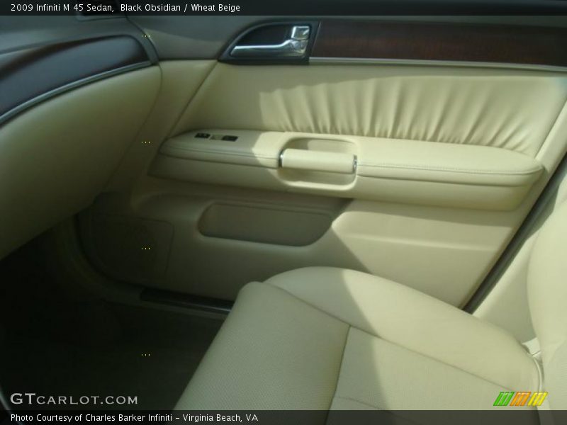 Black Obsidian / Wheat Beige 2009 Infiniti M 45 Sedan
