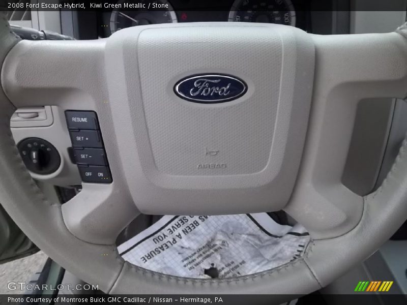 Kiwi Green Metallic / Stone 2008 Ford Escape Hybrid