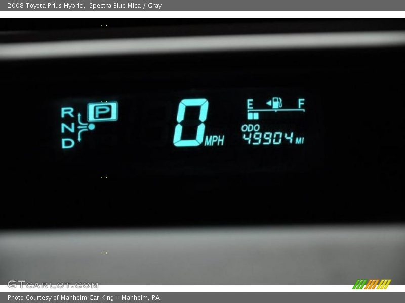 Spectra Blue Mica / Gray 2008 Toyota Prius Hybrid
