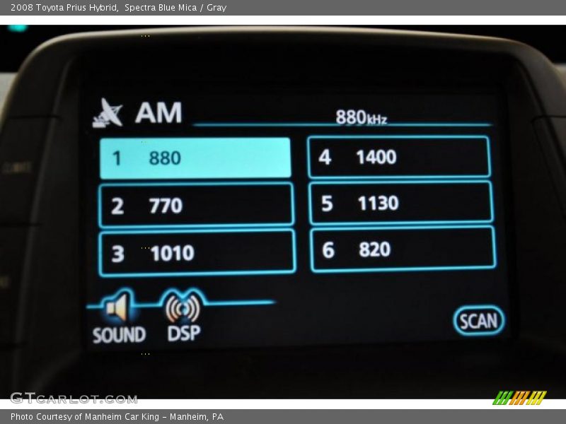 Spectra Blue Mica / Gray 2008 Toyota Prius Hybrid