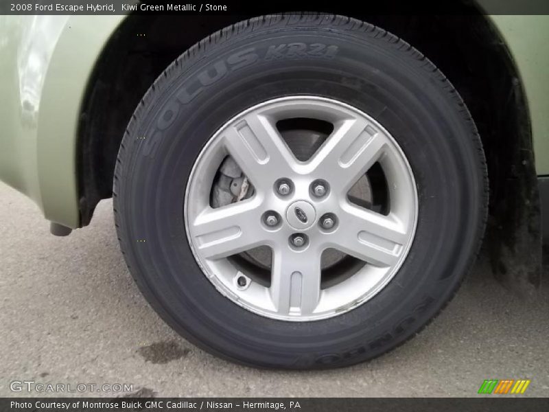 Kiwi Green Metallic / Stone 2008 Ford Escape Hybrid