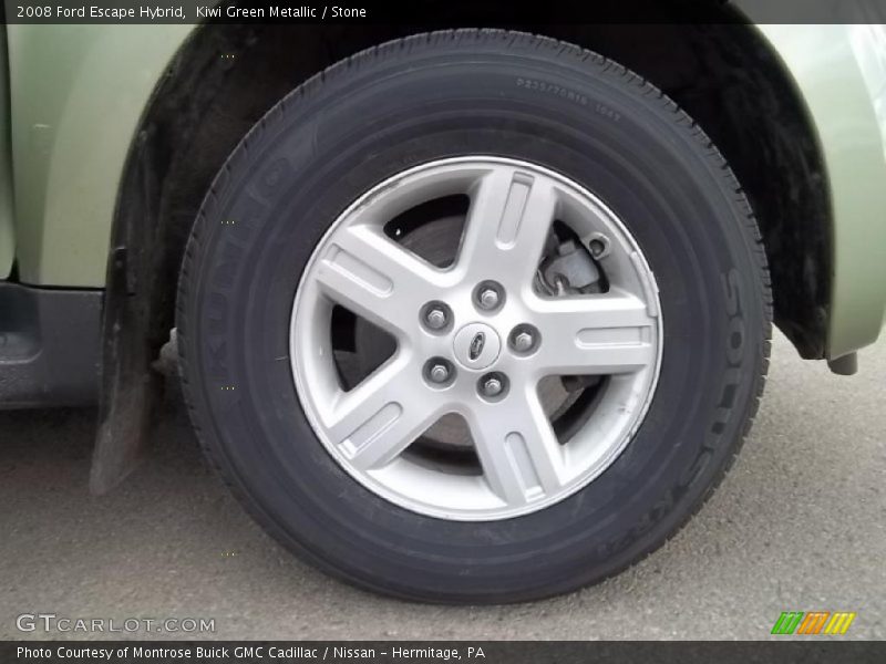 Kiwi Green Metallic / Stone 2008 Ford Escape Hybrid