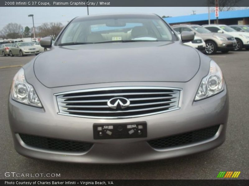 Platinum Graphite Gray / Wheat 2008 Infiniti G 37 Coupe