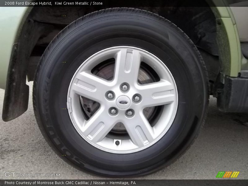 Kiwi Green Metallic / Stone 2008 Ford Escape Hybrid