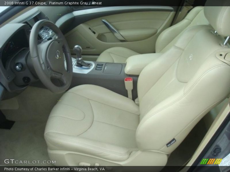 Platinum Graphite Gray / Wheat 2008 Infiniti G 37 Coupe