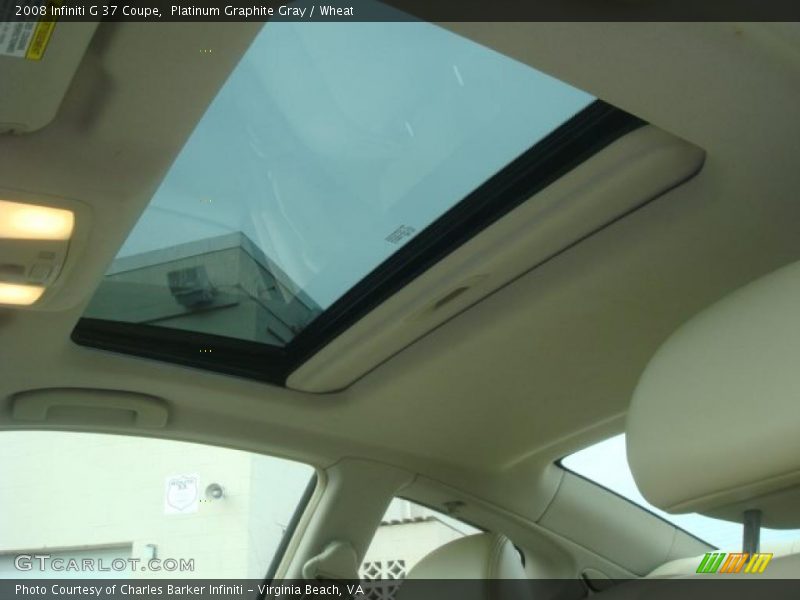 Platinum Graphite Gray / Wheat 2008 Infiniti G 37 Coupe