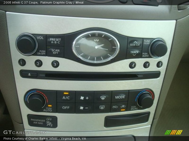 Platinum Graphite Gray / Wheat 2008 Infiniti G 37 Coupe