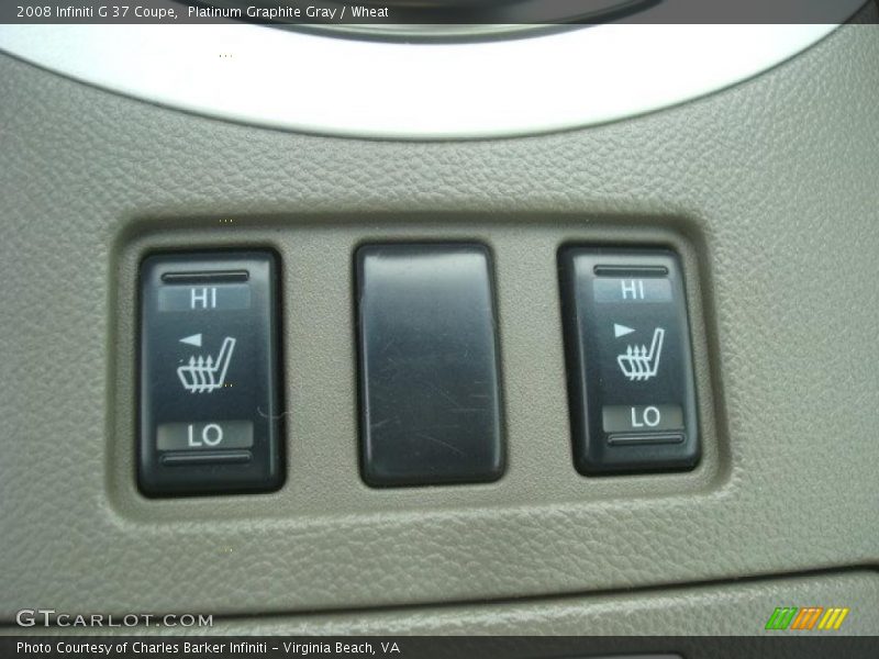 Platinum Graphite Gray / Wheat 2008 Infiniti G 37 Coupe