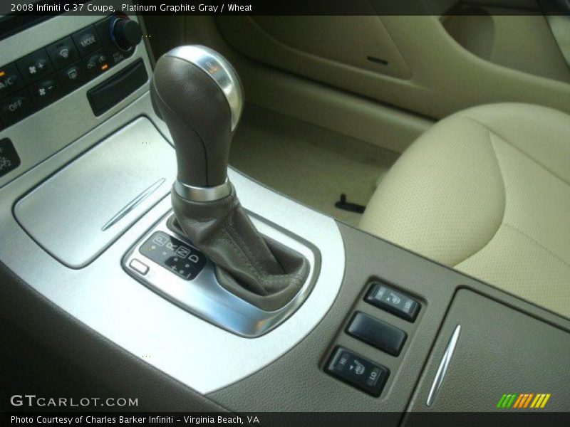 Platinum Graphite Gray / Wheat 2008 Infiniti G 37 Coupe