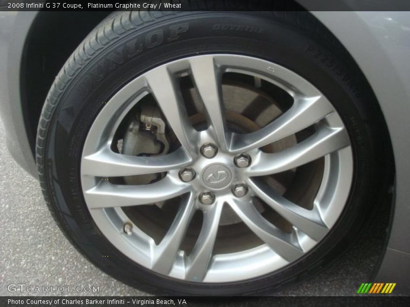 Platinum Graphite Gray / Wheat 2008 Infiniti G 37 Coupe