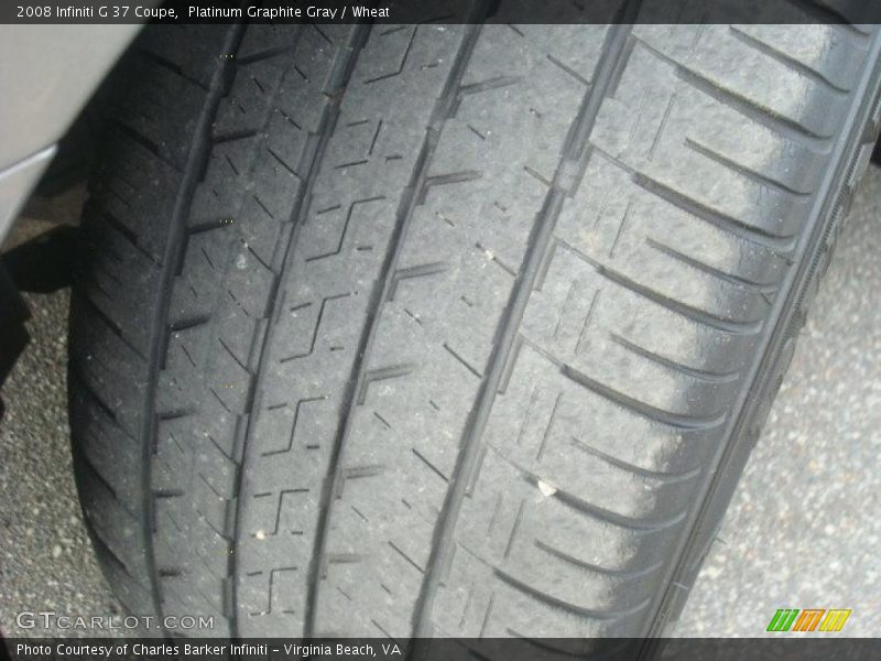Platinum Graphite Gray / Wheat 2008 Infiniti G 37 Coupe
