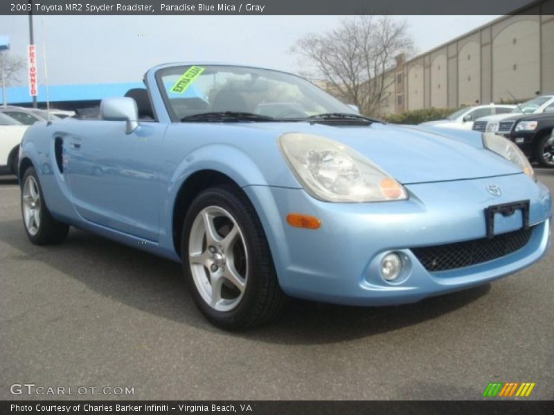  2003 MR2 Spyder Roadster Paradise Blue Mica
