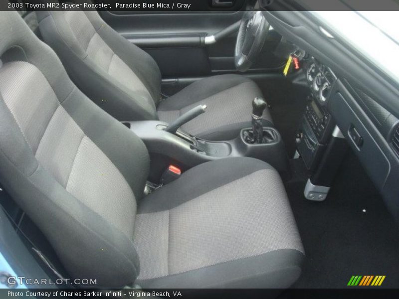  2003 MR2 Spyder Roadster Gray Interior