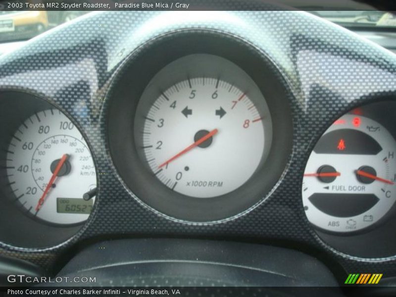  2003 MR2 Spyder Roadster Roadster Gauges