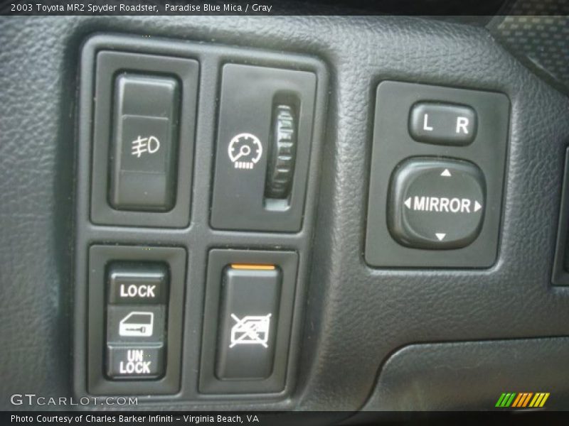 Controls of 2003 MR2 Spyder Roadster