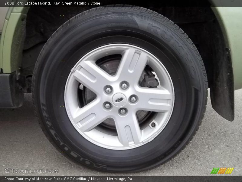 Kiwi Green Metallic / Stone 2008 Ford Escape Hybrid