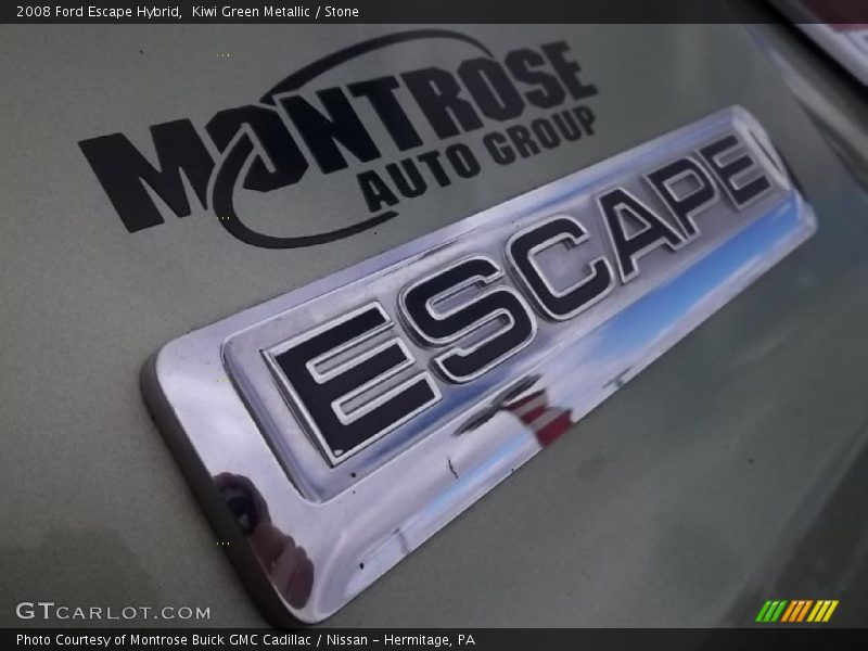 Kiwi Green Metallic / Stone 2008 Ford Escape Hybrid