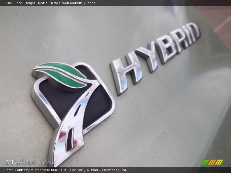 Kiwi Green Metallic / Stone 2008 Ford Escape Hybrid