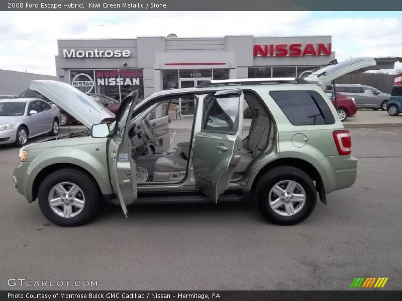 Kiwi Green Metallic / Stone 2008 Ford Escape Hybrid