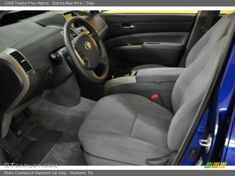 Spectra Blue Mica / Gray 2008 Toyota Prius Hybrid