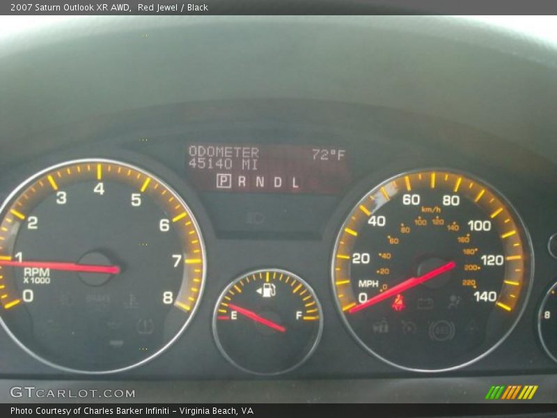 Red Jewel / Black 2007 Saturn Outlook XR AWD