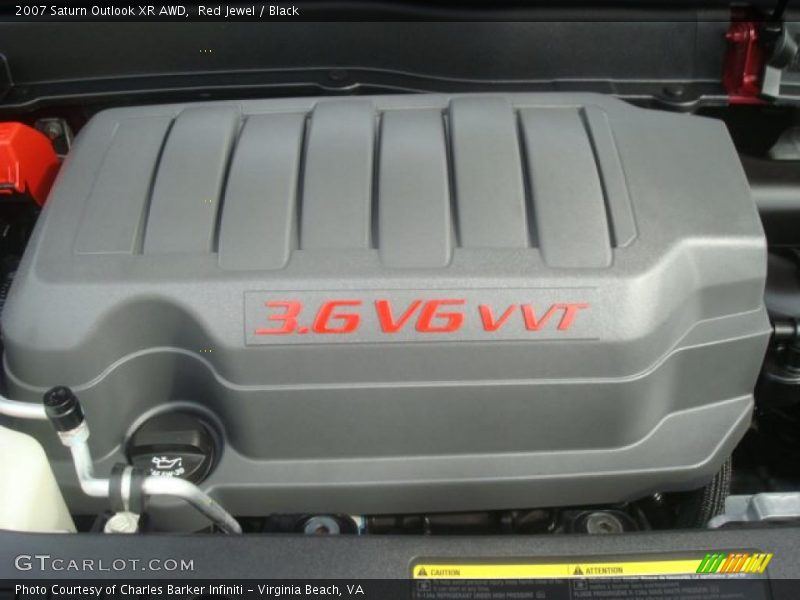 Red Jewel / Black 2007 Saturn Outlook XR AWD