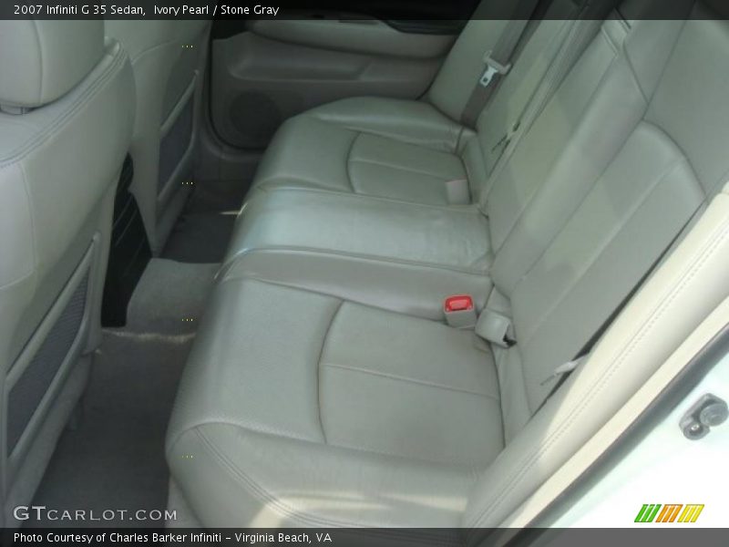 Ivory Pearl / Stone Gray 2007 Infiniti G 35 Sedan