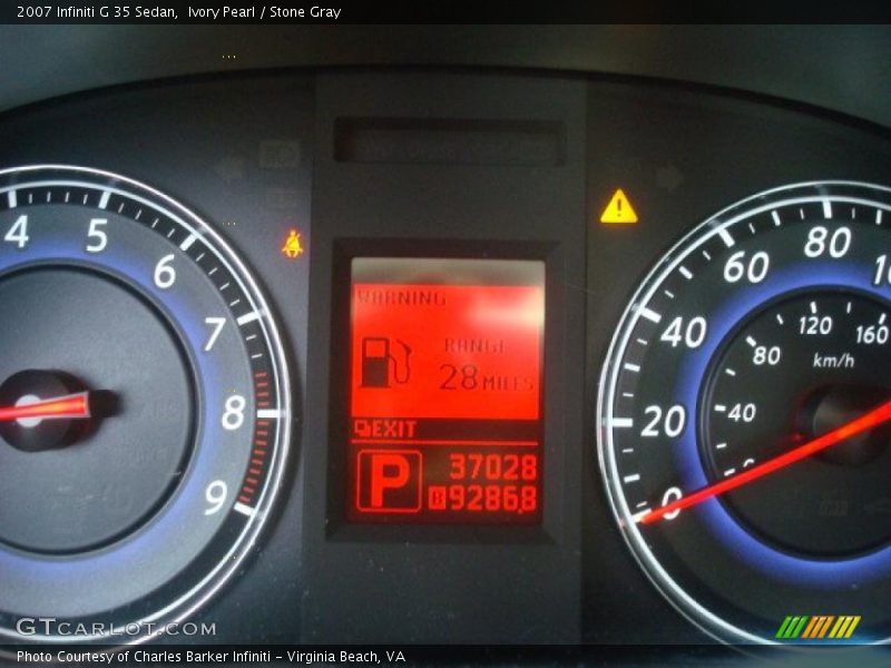 Ivory Pearl / Stone Gray 2007 Infiniti G 35 Sedan