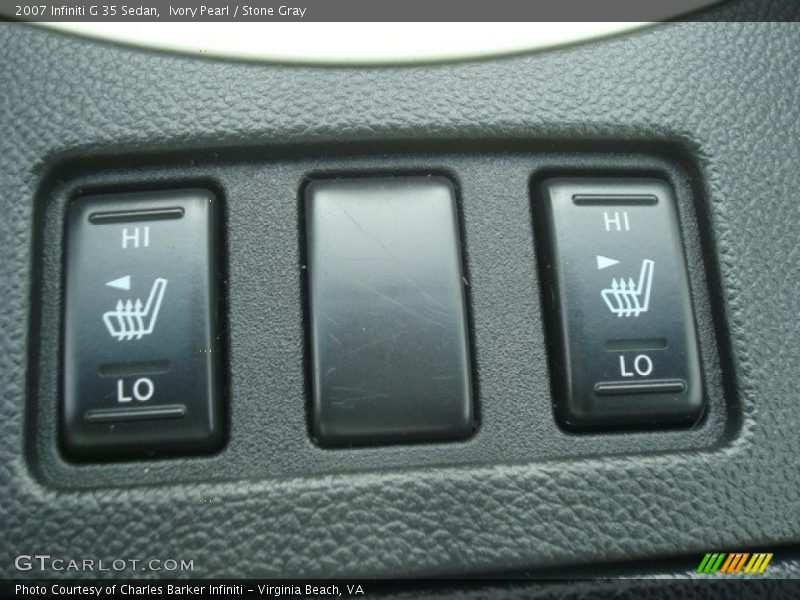 Ivory Pearl / Stone Gray 2007 Infiniti G 35 Sedan