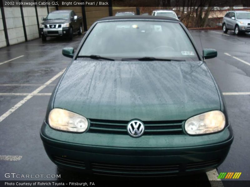 Bright Green Pearl / Black 2002 Volkswagen Cabrio GLS