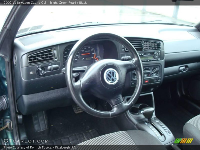 Bright Green Pearl / Black 2002 Volkswagen Cabrio GLS