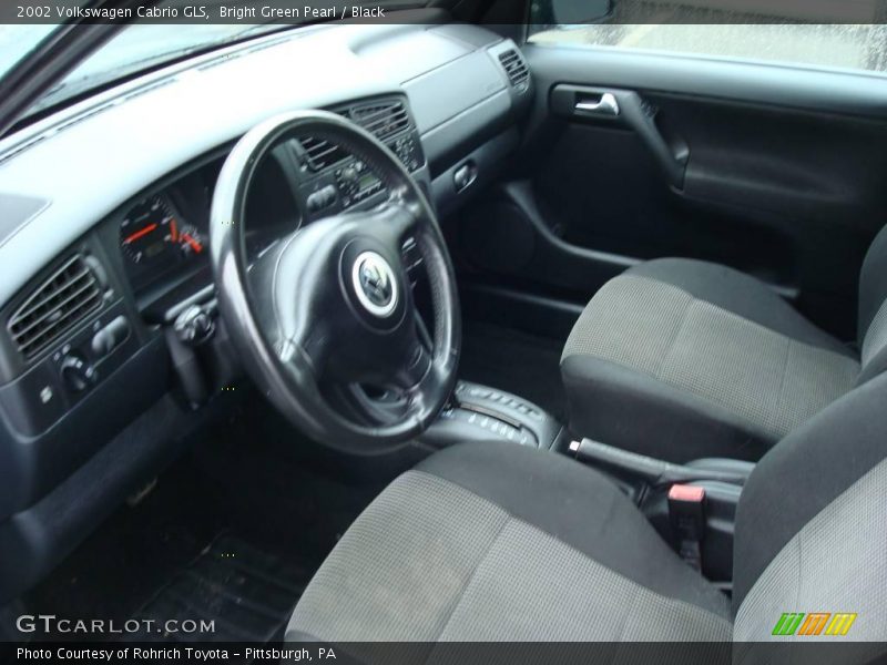 Bright Green Pearl / Black 2002 Volkswagen Cabrio GLS