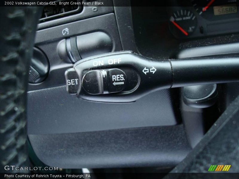 Bright Green Pearl / Black 2002 Volkswagen Cabrio GLS