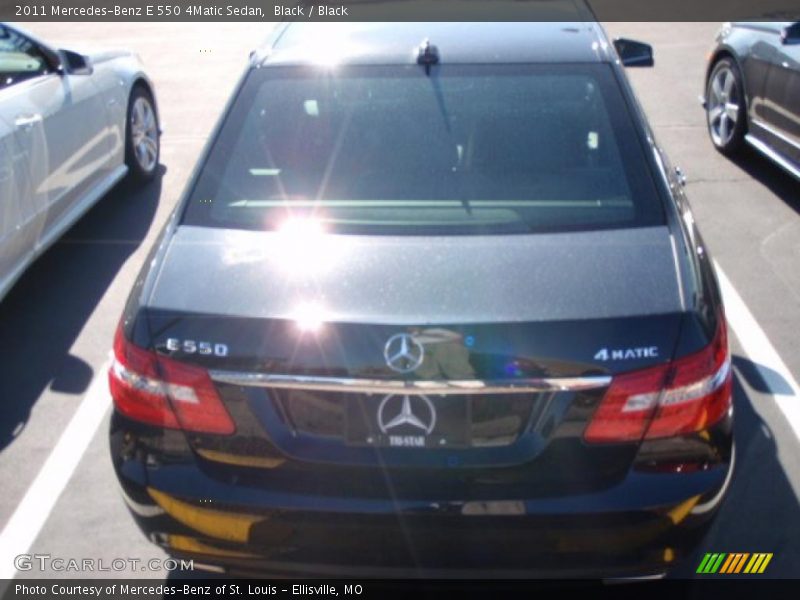 Black / Black 2011 Mercedes-Benz E 550 4Matic Sedan