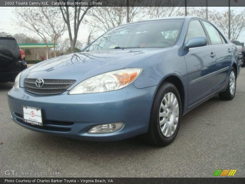 Catalina Blue Metallic / Stone 2003 Toyota Camry XLE