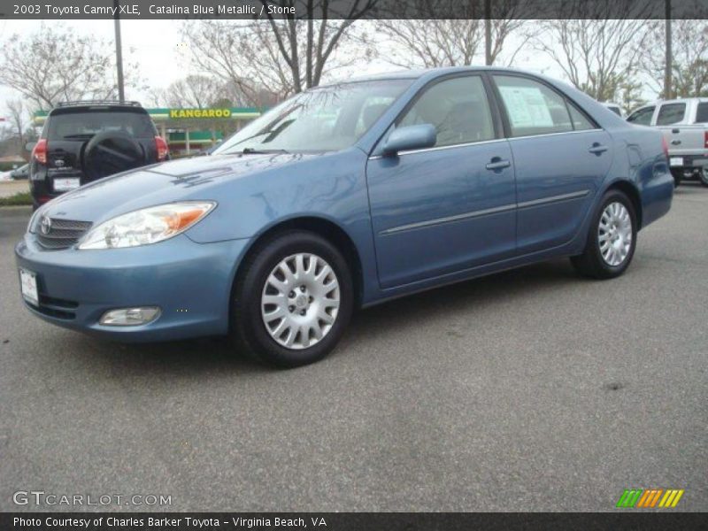Catalina Blue Metallic / Stone 2003 Toyota Camry XLE