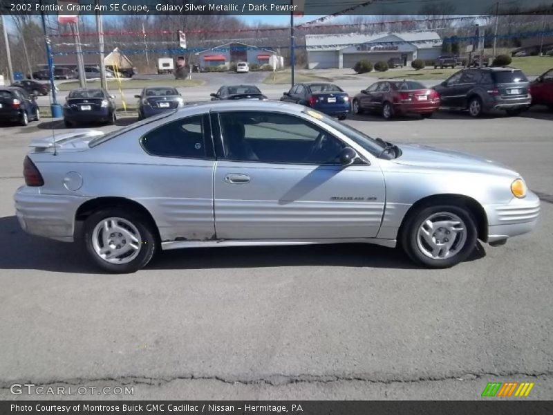 Galaxy Silver Metallic / Dark Pewter 2002 Pontiac Grand Am SE Coupe