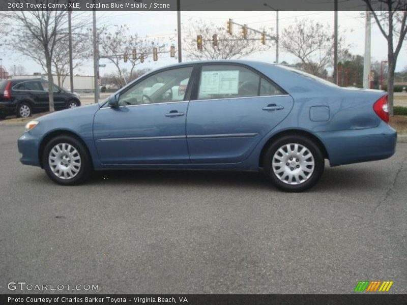Catalina Blue Metallic / Stone 2003 Toyota Camry XLE