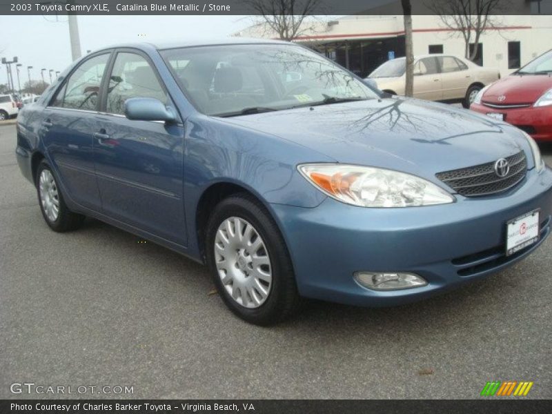 Catalina Blue Metallic / Stone 2003 Toyota Camry XLE