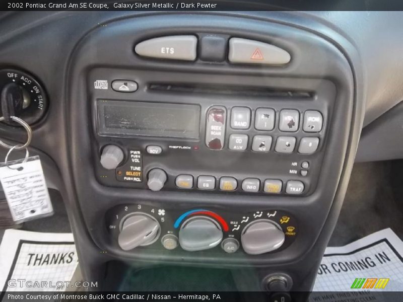 Controls of 2002 Grand Am SE Coupe