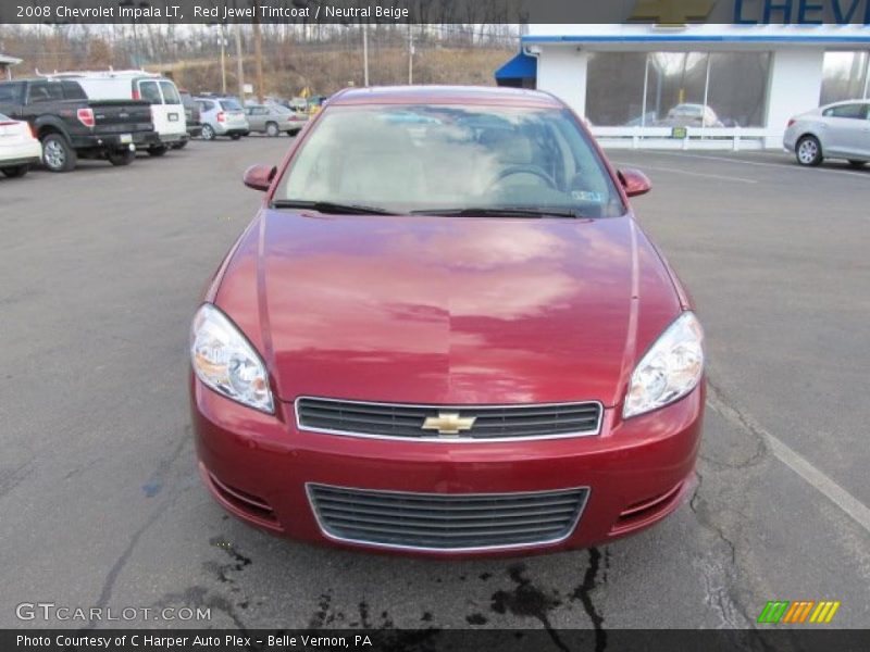 Red Jewel Tintcoat / Neutral Beige 2008 Chevrolet Impala LT