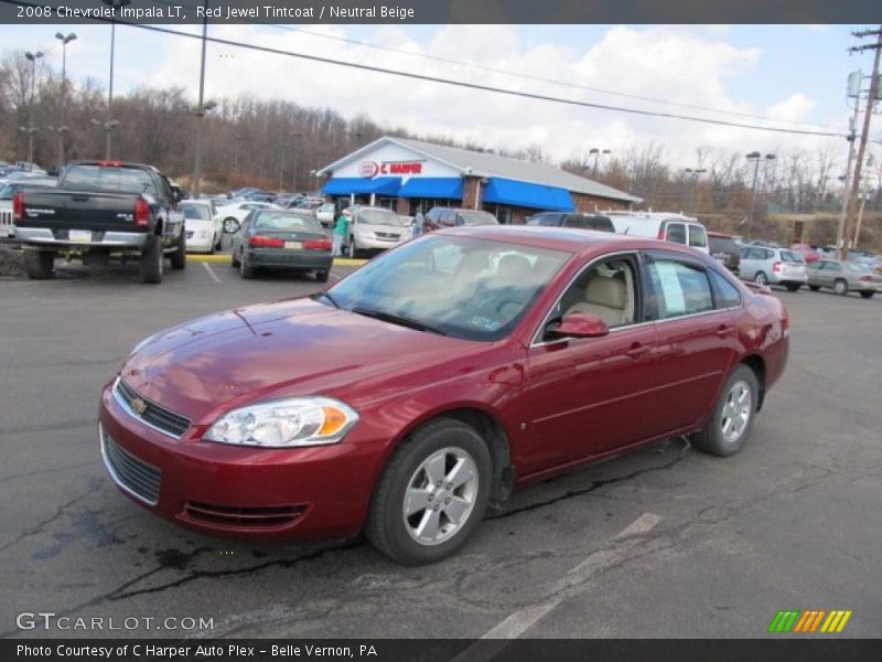 Red Jewel Tintcoat / Neutral Beige 2008 Chevrolet Impala LT