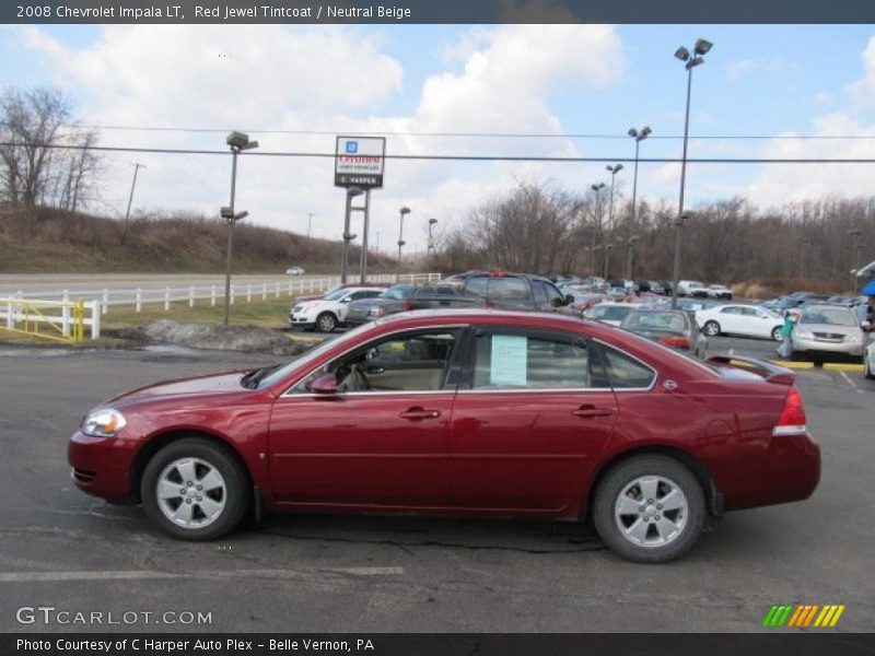 Red Jewel Tintcoat / Neutral Beige 2008 Chevrolet Impala LT