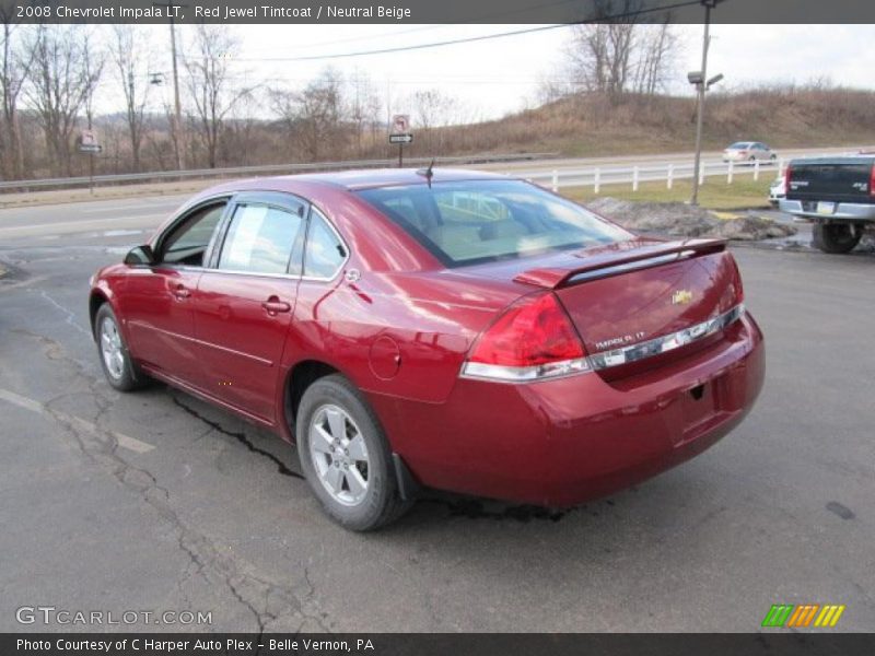 Red Jewel Tintcoat / Neutral Beige 2008 Chevrolet Impala LT