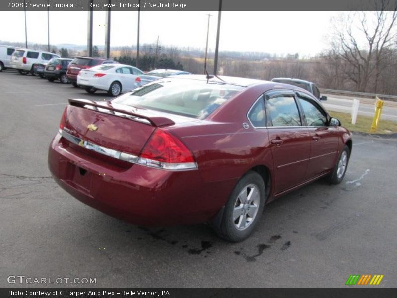 Red Jewel Tintcoat / Neutral Beige 2008 Chevrolet Impala LT