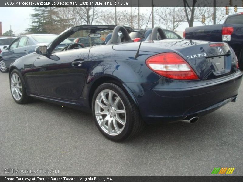 Caspian Blue Metallic / Blue 2005 Mercedes-Benz SLK 350 Roadster