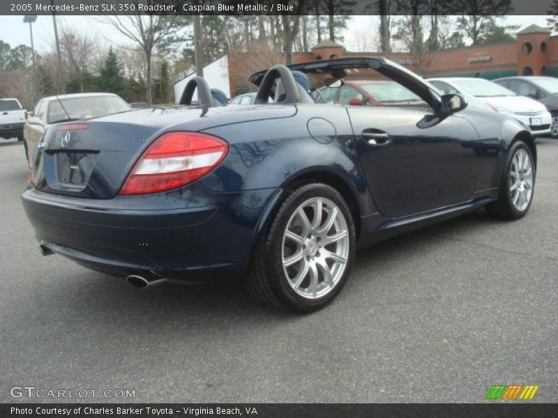 Caspian Blue Metallic / Blue 2005 Mercedes-Benz SLK 350 Roadster