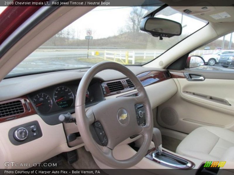 Red Jewel Tintcoat / Neutral Beige 2008 Chevrolet Impala LT