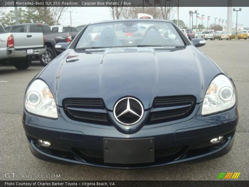 Caspian Blue Metallic / Blue 2005 Mercedes-Benz SLK 350 Roadster